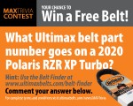 Ultimax Belts Trivia Contest 2020