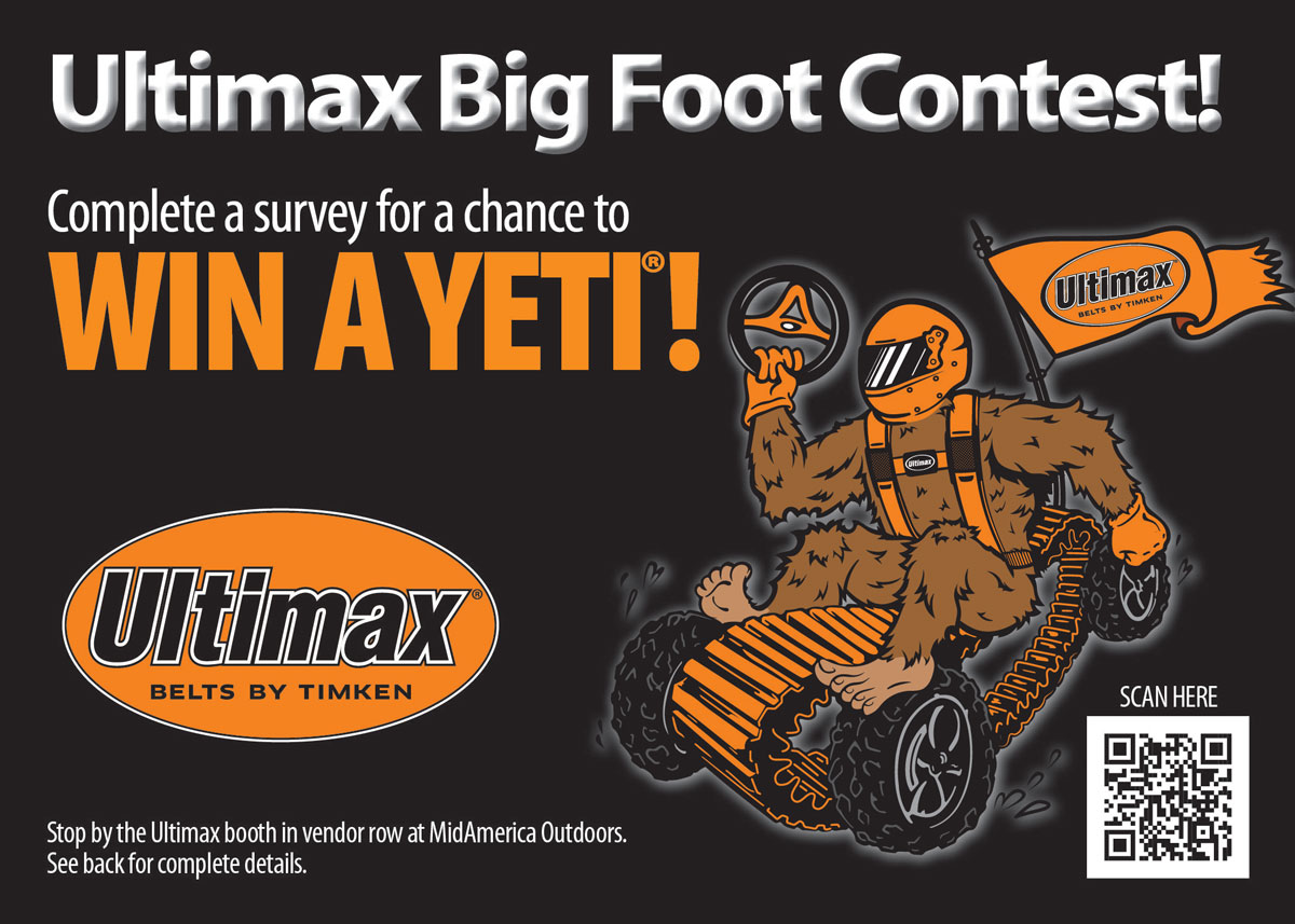 2023 Ultimax Big Foot Contest Postcard